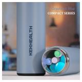 KEKHEALTH Compact 60H Insulin Cooler Travel Case TSA Approved Ice Packs Medication Cooler for Travel Temp-observable Refrigerated Medicine Diabetic Travel Case with QR Medical Travel Tag (Serentity)