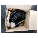 12AWG 25 FT Heavy Duty Outdoor Extension Cord Waterproof with Lighted End,Black 12 Gauge Extension Cord Flexible and Cold Resistant 3 Prong Grounded Plug,15Amp 1875W SJTW ETL Listed