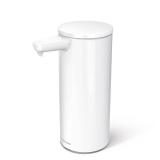 simplehuman 9 oz. Touch-Free Sensor Liquid Soap Pump Dispenser, White, (Stainless Steel, Plastic)