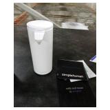 simplehuman 9 oz. Touch-Free Sensor Liquid Soap Pump Dispenser, White, (Stainless Steel, Plastic)