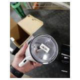 simplehuman 9 oz. Touch-Free Sensor Liquid Soap Pump Dispenser, White, (Stainless Steel, Plastic)