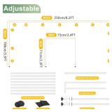 Putros Over The Table Rod Stand with Clamps White 13-42