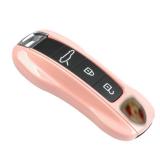 Jaronx Compatible with Porsche Key Fob Cover, Compatible with Porsche Cayenne Panamera 2018-2024, Carrera Taycan 2020-2024 Key Accessories (Morandi Pink-New)