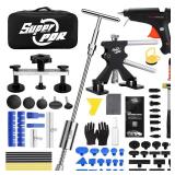 Super PDR Car Dent Repair Kit Dent Remover Tool for Car with Dent Lifter & Slide Hammer Dent Puller & Bridge Puller Glue Gun and Suction Cup for Car Body Repair, Appliance Dent or Hail Damage