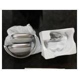 Wireless Over Ear Headphones, Noise Canceling Bluetooth Headphones with Microphones,Hi-Res Audio,48H Playtime,Foldable,Breathable Soft Earpads for iOS/Android/Samsung/PC-Silver