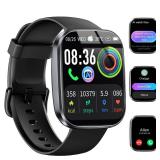 uaue AI Smart Watch with ChatGPT, 1.91 Bluetooth Calling Smartwatch for Men Women, 110+ Fitness Modes Activity Tracker, Heart Rate/Sleep/Calorie Monitor, IP68 Waterproof Step Counter for Android iOS