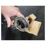 Universal Chrome Exhaust Tip, 1.5-2.1 Inlet, Stainless Steel, Adjustable Car Muffler Decorative Tip, Fits Pipes with 1.5-2.1 Diameter, 2.24 Outlet, 5.76 Long, Straight Pipe Kit (Curved)