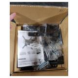 monTEK Full Motion TV Wall Mount for 23-65 Inch Flat & Curved TVs and Monitors, Swivel & Tilt Articulating Bracket, Max VESA 400x400mm, Holds up to 77 lbs, Perfect Center Design