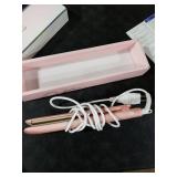 SUPRENT Hair Straightener 1 Inch Flat Iron- 2-in-1 Ceramic Straightens & Curls for Travel- Heats Up Fast- Hair Straightening Iron with 110-240V Dual Voltage and LCD Display- Pink