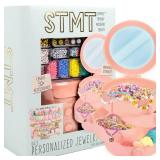 STMT D.I.Y. Personalized Jewelry Box, Design 50+ Accessories, Includes Swiveling Jewelry Box, Beads for Jewelry Making, Bracelet Making Kit, Great Gifts for Girls, Jewelry Making Kit for Girls 8-12