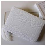 AOKILOM MacBook Air 13 inch Case 2024 2023 2022 Release M3 A3113 M2 A2681, While Crocodile Leather Plastic Hard Shell Cases & Keyboard Cover & Screen Protector