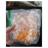 Babenest Acrylic Crushed Ice Rocks, 150 PCS Fake Crystals Plastic Ice Cubes Diamonds Gems for Vase Fillers, Home Decoration, Table Scatter, Event, Wedding, Arts & Crafts (Orange)