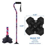 LIXIANG Adjustable Walking Stick for Men and Women, Folding Cane, Soft Sponge Offset Handle, Light Weight, Suitable for Arthritis Patients, Elderly and Disabled Ladies Canes for Walking