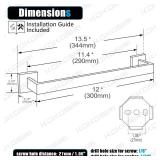 KOKOSIRI 12 Inch Hand Towel Holder Bath Towel Bar Kitchen Dish Cloths Hanger Stainless Steel Wall Mount, Brushed Gold, B4003BG-L12