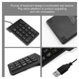Numeric Keypad for Laptop, 10 Key USB Keypad, Portable Ultra Slim Mini Numpad External Numbers Keyboard Pad for Laptop PC Computer Desktop Surface Pro Notebook
