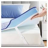 PERLECARE Firm Mattress Topper King- 3 Inch Memory Foam Bed Topper for Back Pain Relief, Mattress Pad with Cooling Bamboo Cover, Removable & Washable & Non-Slip, CertiPUR-US & Oeko-Tex Certified