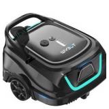 WYBOT A1 Cordless Robotic Pool Cleaner, Automatic Pool Vacuum for Above Ground with 120 Mins, Double Filters, LED Indicator, Charge in 2.5 Hours, 4 Cleaning Modes, Ideal for Above Pools (Black Green)