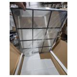 Antok Decorative Mirrors for Wall Decor, 30\" x 40\" Decorative Wall Mirror Black Window Mirrors Wall Mounted Decorative Mirror for Living Room Dining Room Hallway Entryway Black,Retro Rect Style