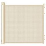 Retractable Safety Baby Gate or Mesh Dog Gate,Durable Portable Mesh Retractable Gate,Easy to Use for Stairs, Doorways, Hallways, Indoor, Outdoor, 33.5\" Tall, Up to 45\" Wide, Cream