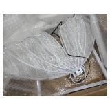 Wedding Electric Butterfly Floor Lamp: Giant Moving LED Butterflies Decoration with Movement & Lights Up - Big Movable Butterfly Props with Flapping Wings - for Birthday Party (White Light, 23.6 IN)