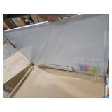 Monthly Calendar Whiteboard Dry Erase Cork Board Combo for Wall, 30\" x 20\" Magnetic Double-Sided Calendar White Board and Bulletin Board, Portable Board for Office, Kitchen, School, Home, Dorm