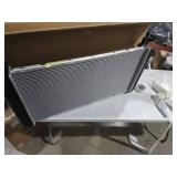 34\" Engine Coolant Radiator Compatible with Chevy Silverado, Suburban, Tahoe & GMC Sierra, Yukon & Cadillac Escalade, Automatic Transmission, Without Engine Oil Cooler, w/ 2 Oil Cooler Holes