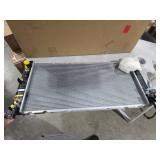 34\" Engine Coolant Radiator Compatible with Chevy Silverado, Suburban, Tahoe & GMC Sierra, Yukon & Cadillac Escalade, Automatic Transmission, Without Engine Oil Cooler, w/ 2 Oil Cooler Holes