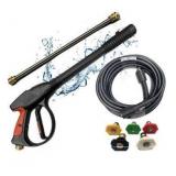 Pressure Washer Gun and Hose Kit with Extension Wand, 4000 PSI Pressure Washer Hose and Wand, 30 Ft (9M) Hose, 5pcs Quick Connect Nozzle Tips, M22-14mm Connector