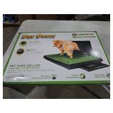 Hompet Dog Potty for Indoor or Porch, 2 Pcs Artificial Grass Training Pads with Pee Baffle, Reusable, Alternative to Puppy Pads, Portable Dog Litter Box for Small/Medium Dogs