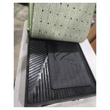 Hompet Dog Potty for Indoor or Porch, 2 Pcs Artificial Grass Training Pads with Pee Baffle, Reusable, Alternative to Puppy Pads, Portable Dog Litter Box for Small/Medium Dogs