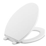 Kohler Brevia Slow Close Elongated White Plastic Toilet Seat