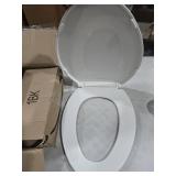 Kohler Brevia Slow Close Elongated White Plastic Toilet Seat