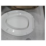 Kohler Brevia Slow Close Elongated White Plastic Toilet Seat