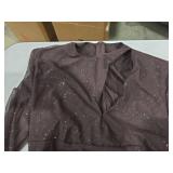 Haute Bodycon Mini Dress Brown Large