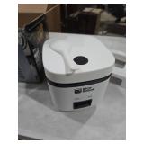 Rice Robot 4-Cup Space Saving Rice Cooker with Ceramic Nonstick Inner Pot, White