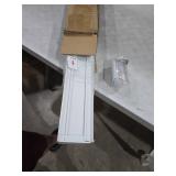 Persilux Blackout Cordless Zebra Blinds for Windows (46\" W x 72\" H, White) with Upgraded Cassette Light Filtering Dual Layers Sheer Shades Free-Stop Thermal Insulated Window Shades for Home