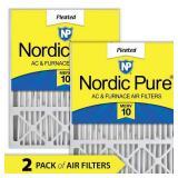 20x25x5 (4 3/8) Honeywell/Lennox Replacement MERV 10 Air Filters 2 Pack