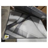 Large Framed Black and White Gold Abstract Lines Wall Art for Living Room, Set of 3 Piece Canvas Paintings Artwork for Walls, Modern Minimalist Lines Art Prints Pictures for Hallway Office Wall Decor 