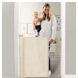 Momcozy Retractable Baby Gate, 33\" Tall, Extends up to 55\" Wide, Child Safety Baby Gates for Stairs, Doorways, Hallways, Indoor, Outdoor