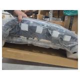 Front Bumper Black Air Intake Grille Replacement Shroud Front Air Intake Grill Replacement Kit Compatible with 2016 2017 2018 Nissan Altima Sedan