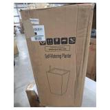 30 in Tall Flower Pots Planter with Self-Watering Drainage Holes&Inner Trays Indoor Outdoor with Drain Holes,Water Level Monitor - Black