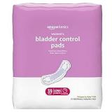 Amazon Basics Incontinence, Bladder Control & Postpartum Pads for Women, Maximum Absorbency, Long Length, 39 Count, 2 Pack (Previously Solimo) (B093WPZDSQ)