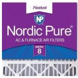 Nordic Pure 20x20x5 (19_5/8 x 19_7/8 x 4_3/8) Honeywell/Lennox Replacement MERV 8 Air Filter 1 Pack