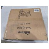 Collapsible Wagon Cart Foldable Beach Wagon with All-Terrain Wheels - 380 LBS Heavy Duty Grocery Cart for Shopping, Beach, Camping, Sports, Garden (Black)