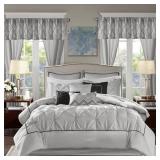 California King 24pc Emma Room in a Bag Gray