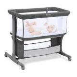 Ezebaby Bedside Bassinet for Baby, Portable Baby Bassinet Bedside Sleeper for Newborn Infants with Wheels Storage Basket, Adjustable 7 Heights and All Mesh Sides