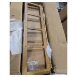 Bamworld Shoe Rack for Front Door Entrance Bamboo Shoe Organizer Free Standing Shoe Cabinet Narrow Shoe Storage Shelf for Entryway, Closet and Doorway Brown, 23.6\"