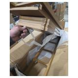 Bamworld Shoe Rack for Front Door Entrance Bamboo Shoe Organizer Free Standing Shoe Cabinet Narrow Shoe Storage Shelf for Entryway, Closet and Doorway Brown, 23.6\"