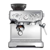 Breville Stainless Steel Barista Express Espresso Machine Light Silver BES870XL: 15 Bars Pressure, Milk Frother, Grinder
