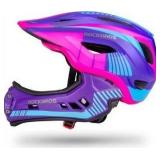 ROCKBROS Kids Full Face Helmet Kids Bike Helmets Lightweight Toddler Mountain Bike Helmet Detachable for MTB BMX Skating Cycling Scooter Safety Bicycle Helmets for Youth Child Boys Girls Ages 3-16